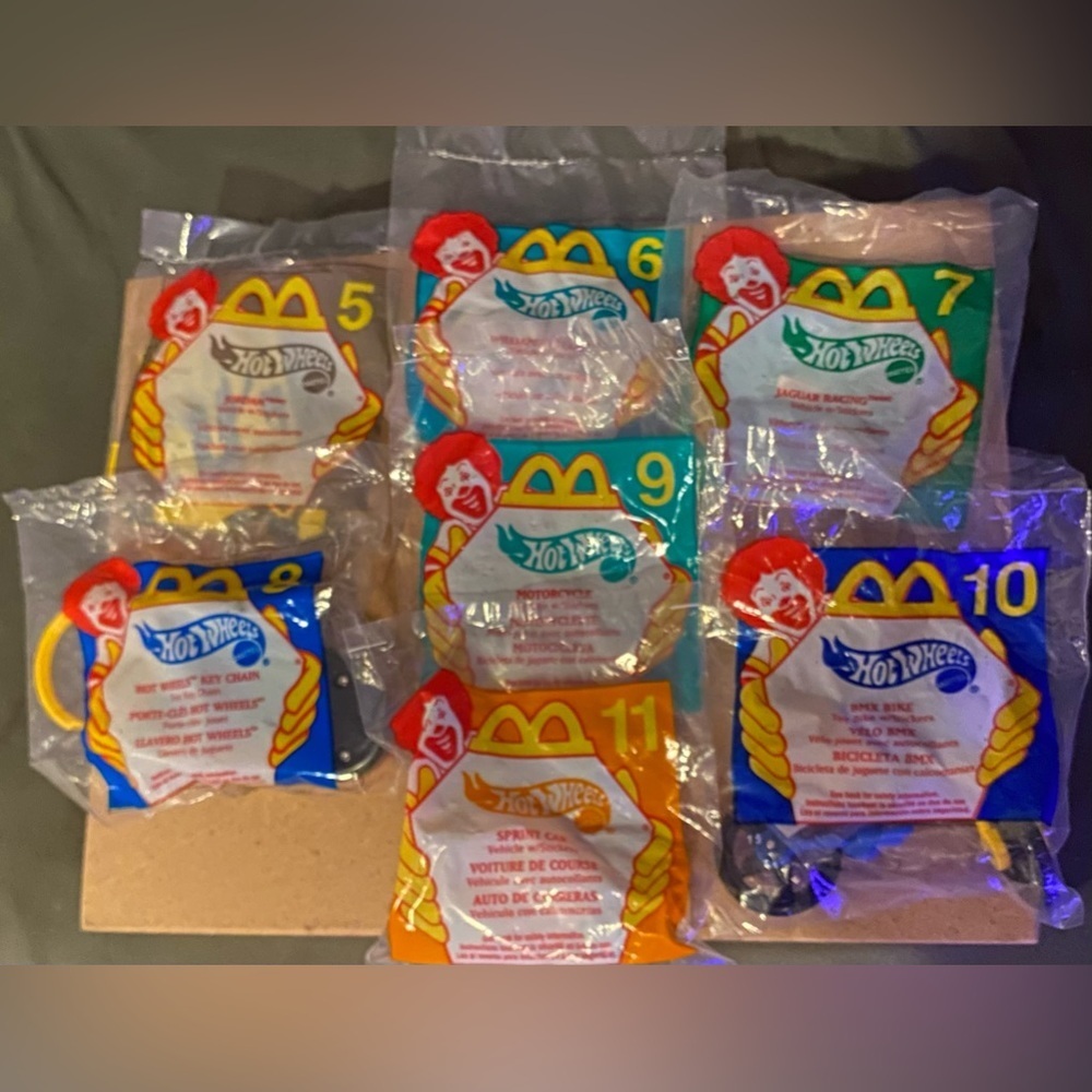 Vintage McDonalds Hot Wheels Toys